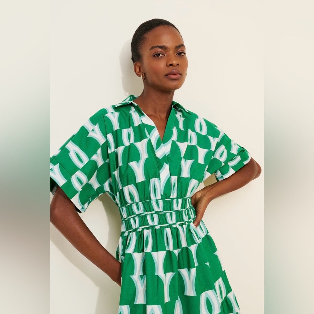 Anthropologie The Somerset Maxi Dress: Shirt Dress Edition in Green size M - Picture 5 of 14